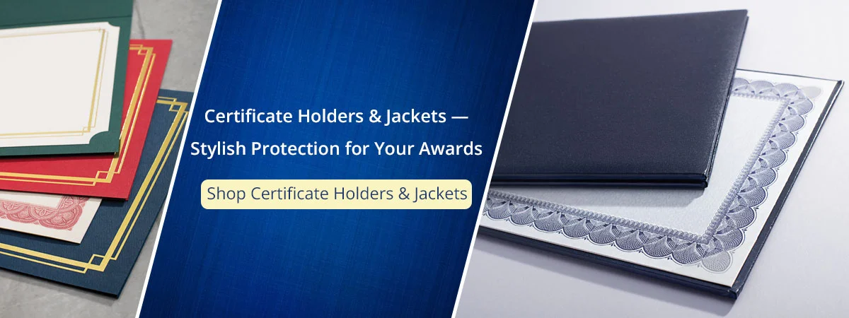Certificate Holders and Jackets - Stylish Protection for Your Awards