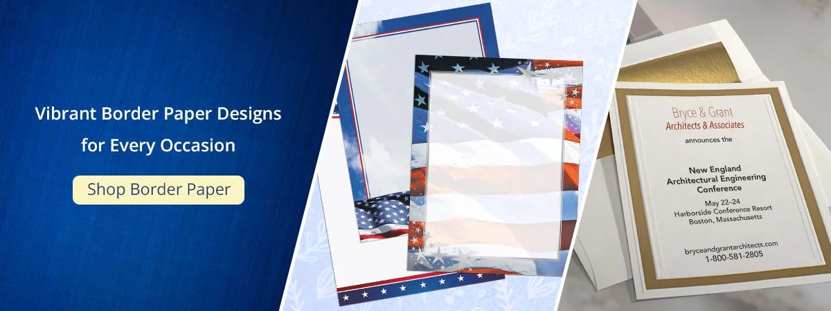 Vibrant Border Paper Designs for Every Occasion