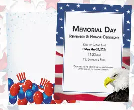 Patriotic Border Paper