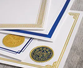 Specialty Foil Certificates