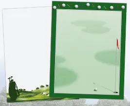 Golf Border Paper